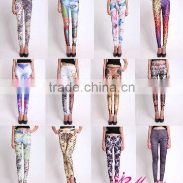 2014 New Sexy Girls Galaxy Digital Printing Custom Print Leggings Fashion Wholesale