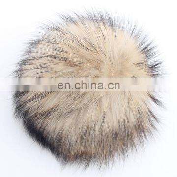 Fluffy Full Dyed Color Raccoon Fur Ball for Key Rings/shoes/bag Carm photo-4