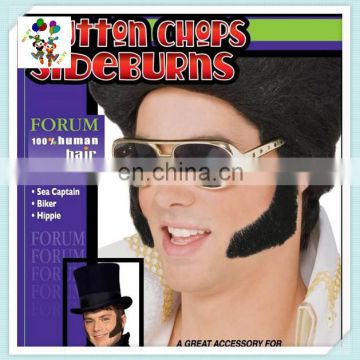 Elvis Mutton Chop Funny Sideburn Fake Moustache HPC-0310