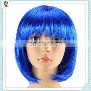 Cheap Wholesale Blue Short Bob Synthetic Carnival Party Wigs HPC-0067