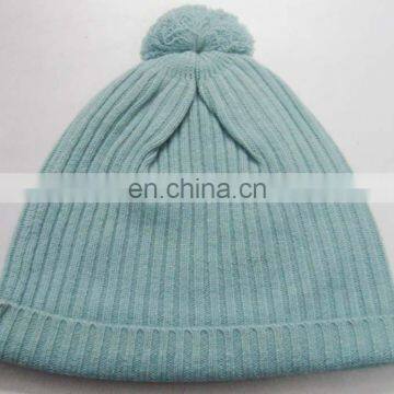 Knitted Cashmere Rib Caps