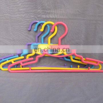 Colorful plastic hanger for drying clothes