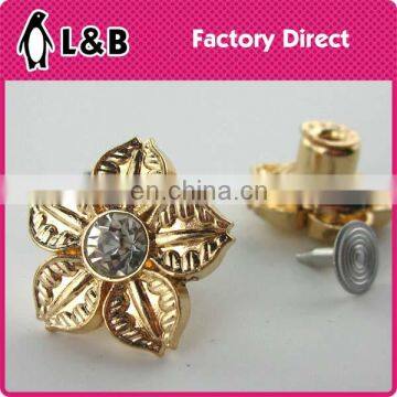Latest Design Fashion 20mm Alloy Metal Strass Metal Buttons for Jeans photo-3