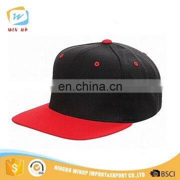 6 panel blank custom flat brim custom sports baseball cap