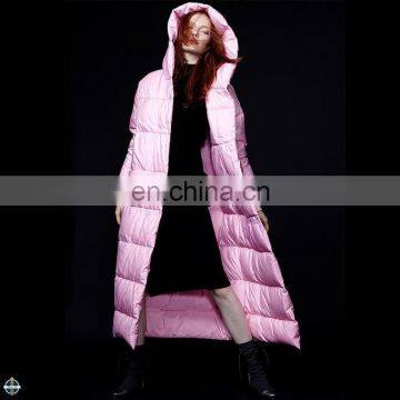 T-WJ016 Top Quality Down Coat Super Warm Winter Ladies Long Length Jacket