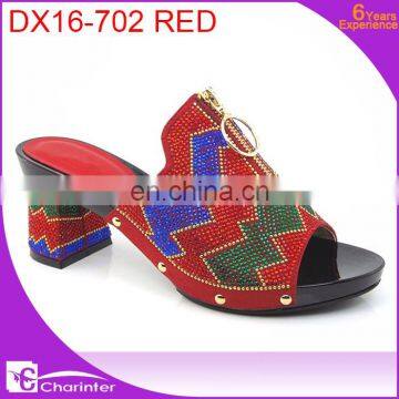 Wholesale Italian Ladies Shoes Ladies High Heel Shoes Ladies Slipper With Stones photo-4