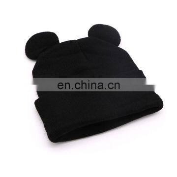 Catgirl Plain Beanie Knit Ski Cap Skull Hat Warm Solid Warm Cuff Blank Beanie photo-2