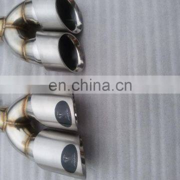 Universal Fits Car Stainless Steel Chrome Round Exhaust Tail Muffler Tip Pipe photo-2