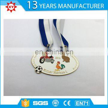 Top Sale Custom Hign Quality Football Gold Award Medals With Ribbons photo-5