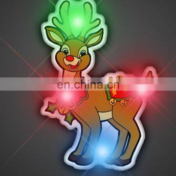 High Quality Promotional Customized Led Flashing Badge