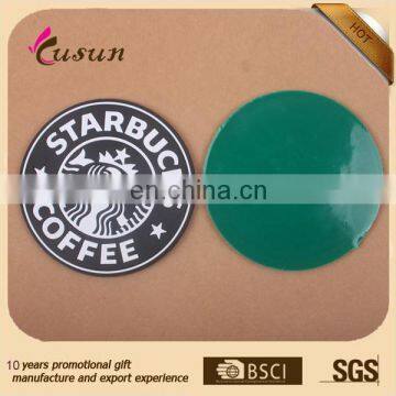 Cheap Promotional Custom Logo New Design Round Cup Mat Soft PVC Coaster