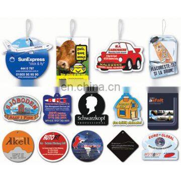 Promotional Customized Shape Hanging Car Air Freshener photo-3