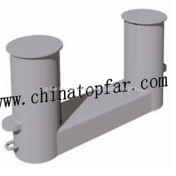 Mooring bollard for ship deck mooring fitting