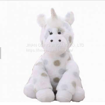 2019 wholesale trend plush toy plush dot unicorn toy from china