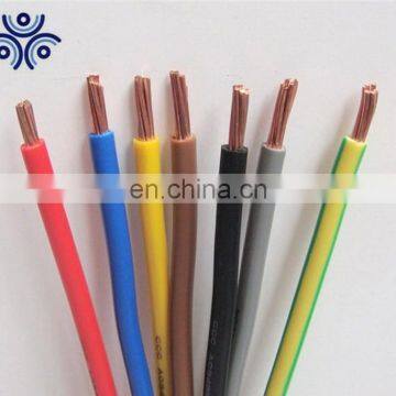 300/500V 1.5 mm PVC Insulated Copper underground electrical cable rating