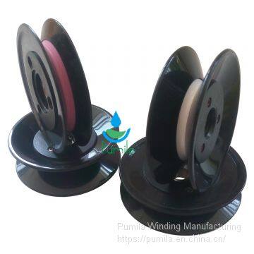 Plastic Flange Ceramic Wire Guide Pulley, Solid Ceramic Pulley, Industrial Guide Roller