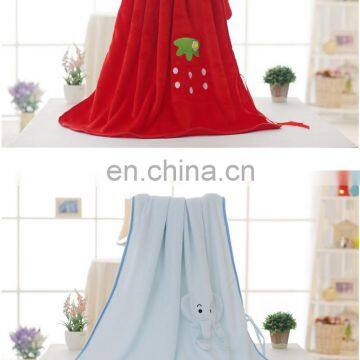 Plush Baby Blanket for Boy or Girl Flannel Animal Designs for Nursing, Play Mat, Bath Towel Baby Shower Gift 80*100cm photo-3