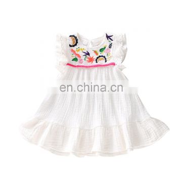 Summer Dress  Girl Dress Lace Embroidery Baby Dress