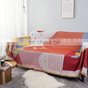RAWHOUSE Jacquard Throws Nordic Design Cotton Woven Blanket Fringe Blanket Home Decoration photo-2