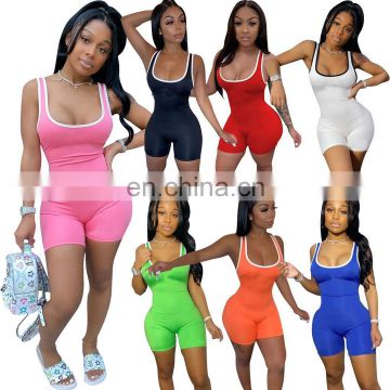 2020 Wholesale Custom Logo Ladies Bodycon One Piece Jumpsuit