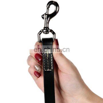 High Quality Dog Leash Water Resistant Heavy Full Grain Leather Lead Training Leahses photo-5