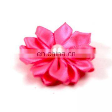 New Handmade Pearl Diamond DIY Headdress Dog Collar and Bow Flower Pet Bows for Hair photo-2