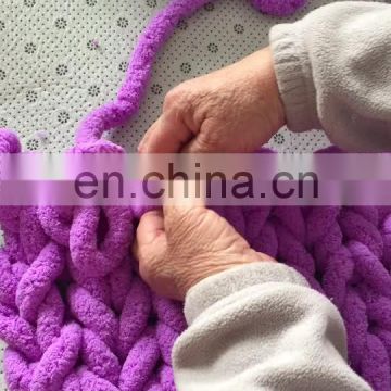 YUAN  factory WHOLESALE  DIY Chenille chunky knit giant yarn