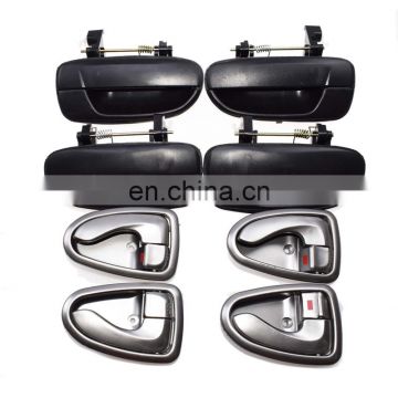 8265025000 Black&Silver Door Handles Controls Set For Hyundai Accent 2000-2006