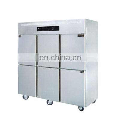 Fast Cooling Energy 6 Doors Commercial Vegetable Refrigerator