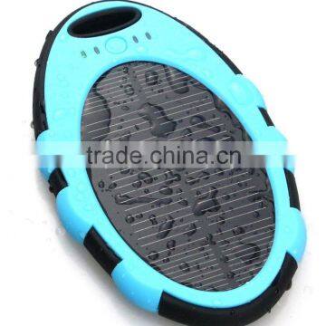 Waterproof Solar Charger,Dustproof Solar Charger,5000mAh Mobile Solar Charger