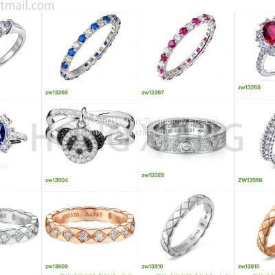 Brand Jewelry Style Fashion S925 Diamond Ring Set photo-5