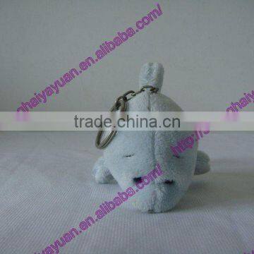 Small plush keyring toy dolphin / plush stuffed dolphin toy