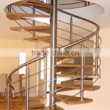 Indoor Stainless Steel Handrail Spiral Staircase Decorative SpiralStairs                        
                                                Quality Choice