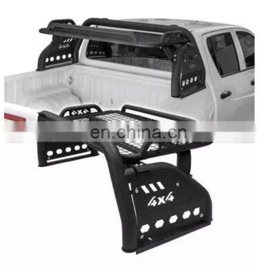 Universal 4x4 roll bar with roof rack luggage carries for Hilux Triton L200 Navava D-max Amarok Rangers Raptor F150