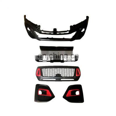 New Car Front Rear Bumper Facelift Conversionauto parts ABS Plastic Front Bumper Conversion Body Kits for toyota Hilux Revo