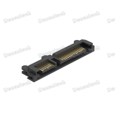 Denentech SATA 7+15P Male Splint 1.20mm Black Connector photo-3