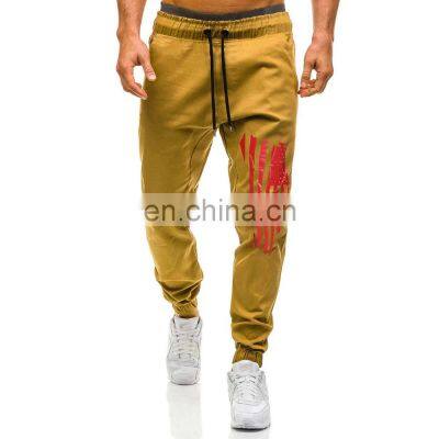 New fashion print in large elastic band for men's casual sweatpants