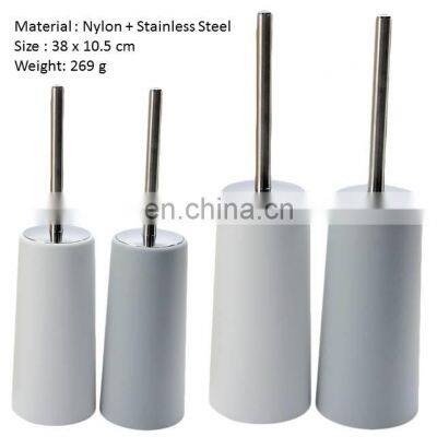 Long Handle Stainless Steel Bathroom Toilet Cleaning Brush With Holder