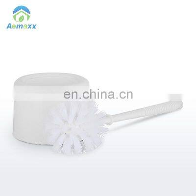 Best Price Simple Plastic PP Toilet Brush Black White Bathroom Toilet Brush Holder Simple Design Toilet Brush Bathroom photo-2