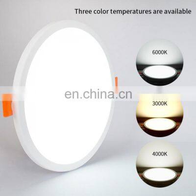 HUAYI Factory Wholesale PC Smart 6W 8W 15W 20W Indoor Office Frameless Commercial LED Panel Light