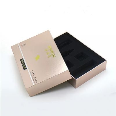 cosmetic packaging cardboard box with insert holder