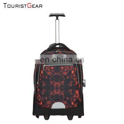 travel backpack with detachable wheels High Quality Travel Trolley Luggage Bag