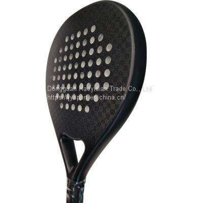 Carbon Padel Racket 12K Panel With Grit Finish JYP06 Custom Logo
