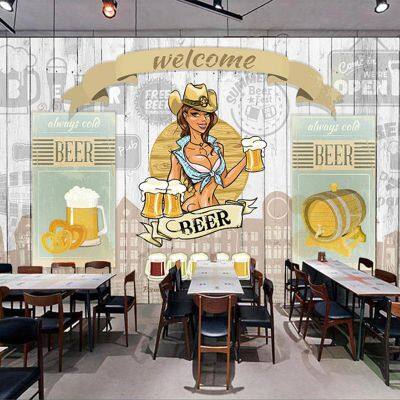 Custom Bar Dance Wallpaper Background Wall Paper Summer Outdoor Dinner Mural Restaurant Clubs KTV Decor Murals 3D Dropshipping photo-4