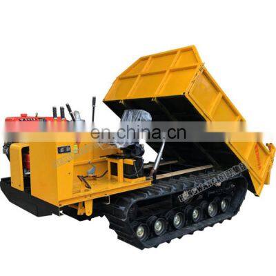 3T Mini crawler dumper trucks rubber track crawler transporter dumper