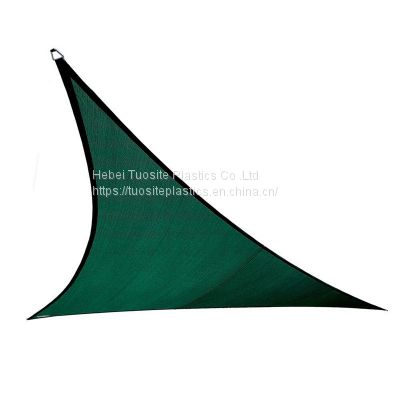 Heavy Duty Shade Sails HDPE Anti UV 185gsm Triangle Garden Cover Mesh Fabric Sail