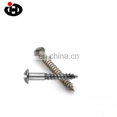 JING HONG Stainless Steel GB99 Slotted Round Head Wood Screws