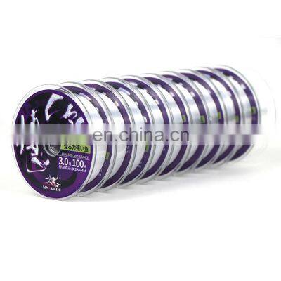 Strong Pull Beat 100 Meters Super Continuous Line Transparent Nylon Fishing Lines