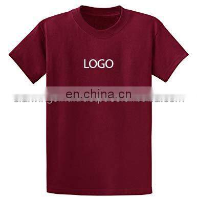 men t-shirt 100% cotton screen printing customized manufacturer