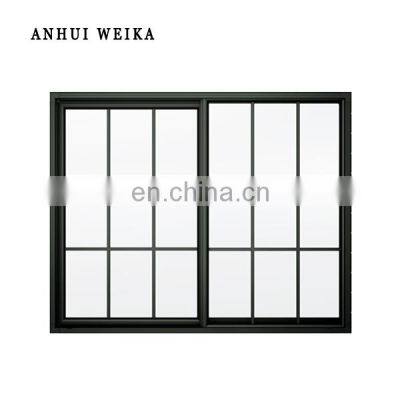 simple black 2021 latest window grill design morden window vinyl or pvc sliding window Wholesale and retail